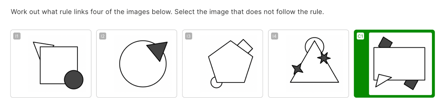 A harder non-verbal reasoning question