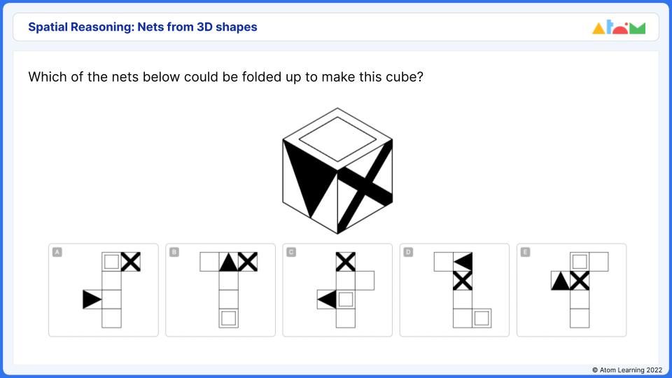 A question on nets from 3D shapes on Atom Nucleus