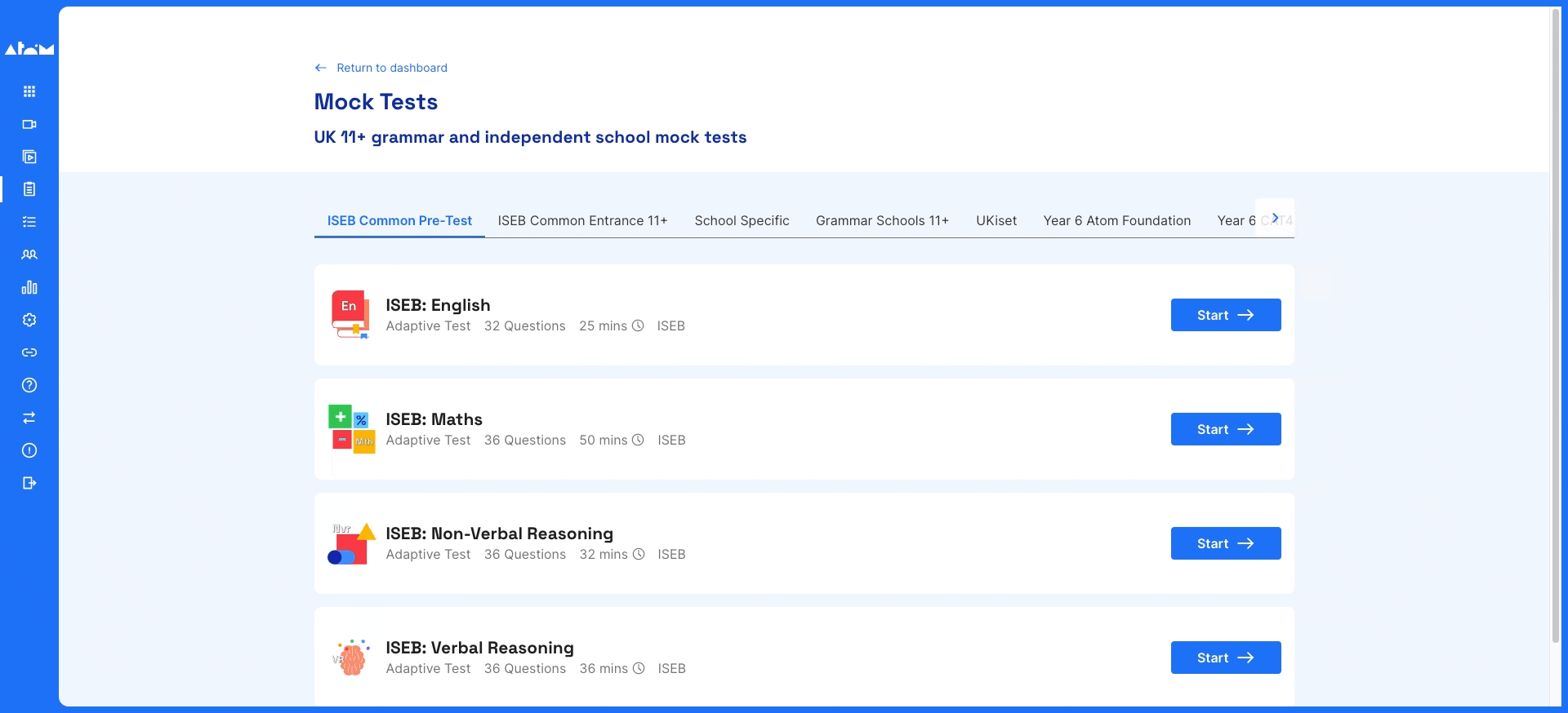 A typical mock test on Atom Nucleus