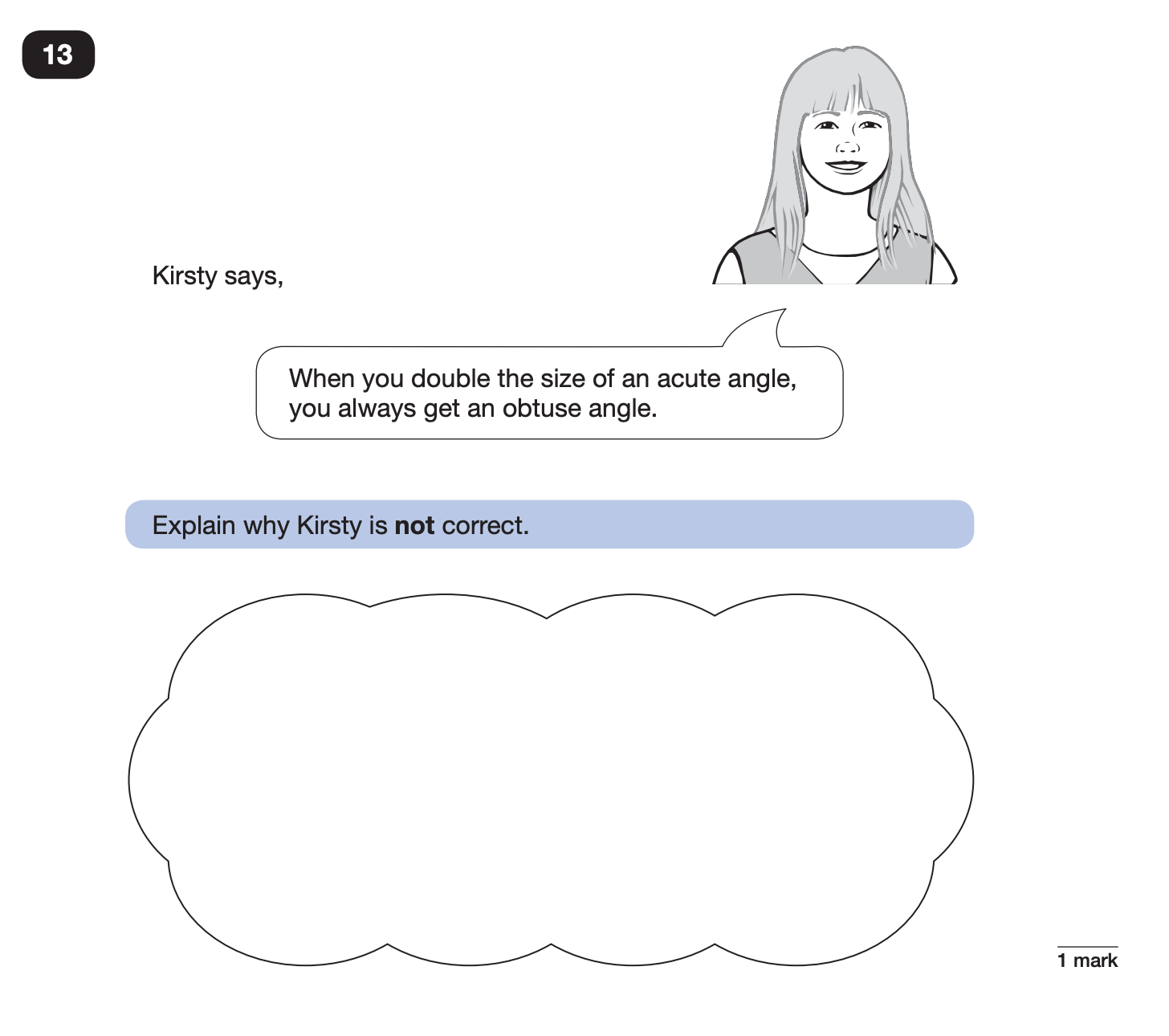 Example from a Year 6 maths SATs test